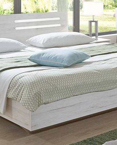 SUSAN, postel 180x200 cm, bílý dub