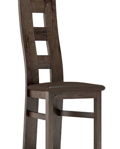 Čalouněná židle TADEÁŠ, jasan tmavý/Victoria 36