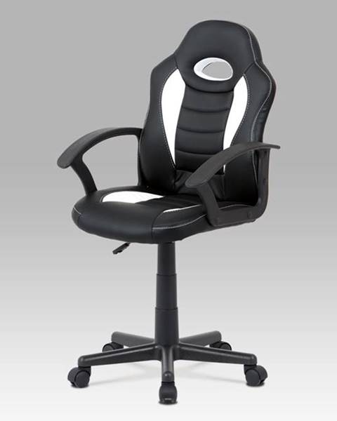 Smartshop Dětská kancelářská židle KA-V107 WT, bílá/černá
