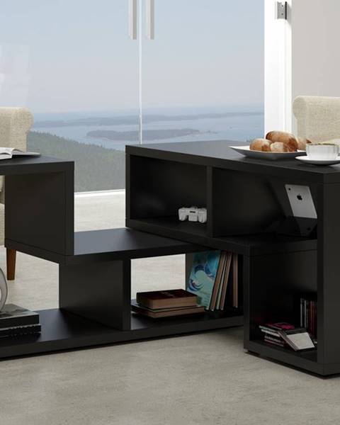 MORAVIA FLAT Konferenční stolek TOP, černá