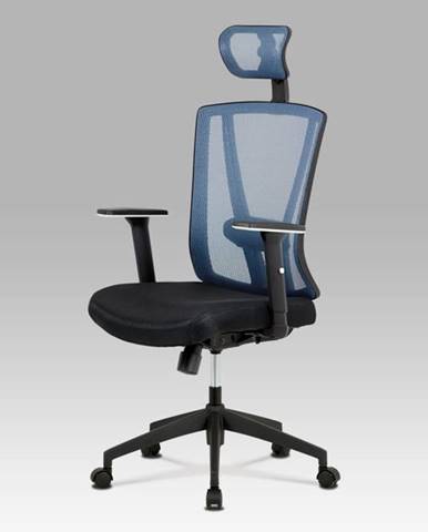 Kancelářská židle KA-H110 BLUE, černá/modrá