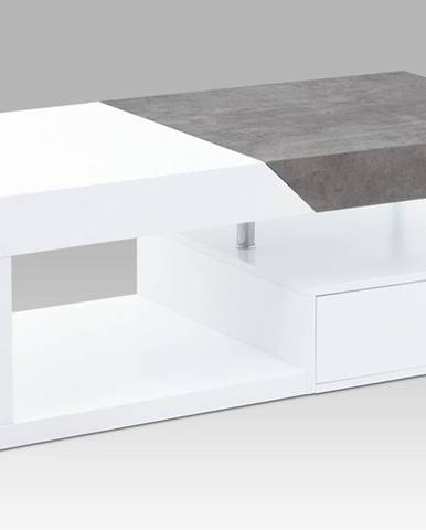 Konferenční stolek AHG-622 WT, bílý mat/beton