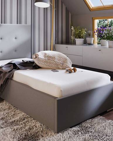 Čalouněná postel SOFIE 1 80X200 cm, béžová látka