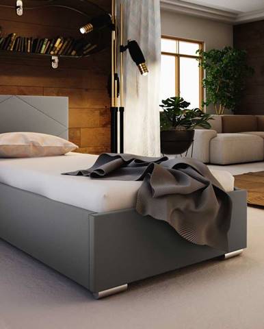 Čalouněná postel SOFIE 5 90x200 cm, béžová látka