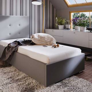 Čalouněná postel SOFIE 1 90x200 cm, béžová látka
