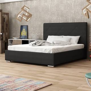 Čalouněná postel SOFIE 5 180x200 cm, černá látka