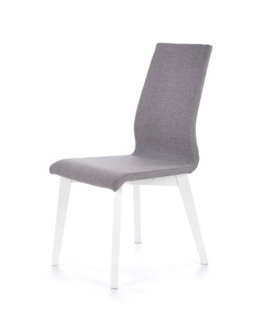 Jídelní židle FOCUS, světle šedá/bílá