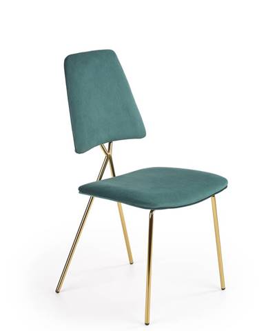 Jídelní židle K-411, tmavě zelená