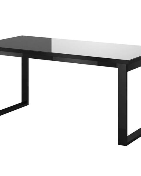 Smartshop HELIO TYP 92 rozkládací stůl, černá/černé sklo
