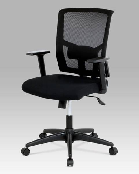 Smartshop Kancelářská židle KA-B1012 BK, látka černá, houpací mechnismus