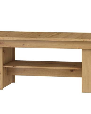 Konferenční stolek R MAXIM 17, dub artisan/bílý lesk