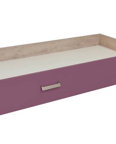 KINDER Zásuvka postele, dub/fialová