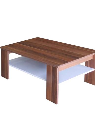 Konferenční stolek S67950-I, ořech/bílá