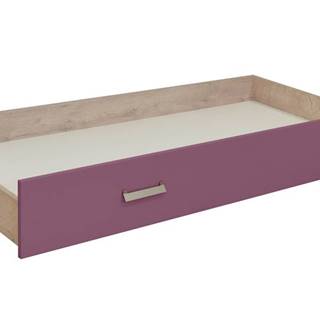KINDER Zásuvka postele, dub/fialová