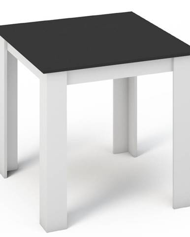 Jídelní stůl KONGO 80x80 bílá/černá
