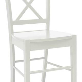 Jídelní dřevěná židle CD-56, bílá