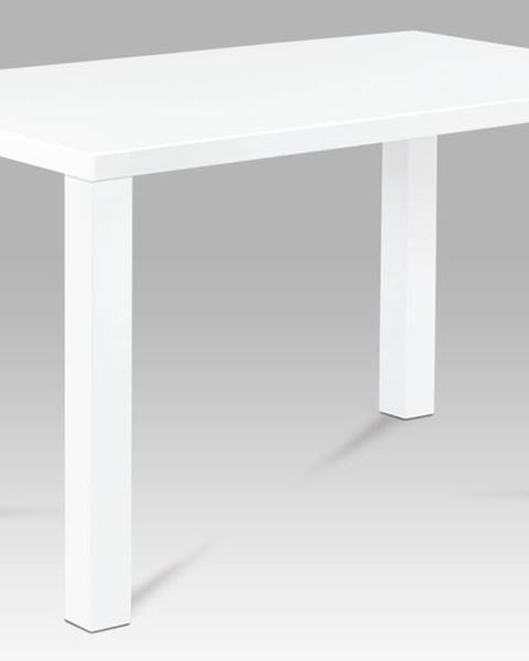 Smartshop Jídelní stůl AT-3006 WT 120x80 cm, vysoký lesk bílý