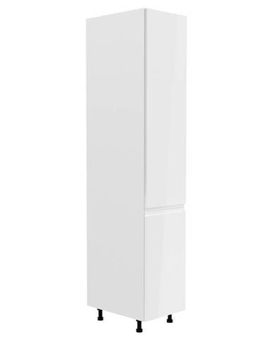 ASPEN, vysoká skříňka D40SP pravá, bílá/bílý lesk