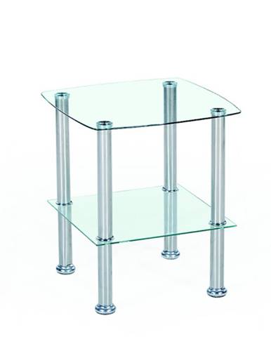 Konferenční stolek CANARIA, kov/sklo