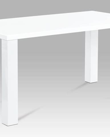 Jídelní stůl AT-3008 WT 160x90 cm, vysoký lesk bílý