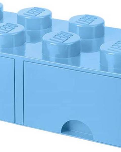 LEGO Světle modrý úložný box se dvěma šuplíky LEGO®
