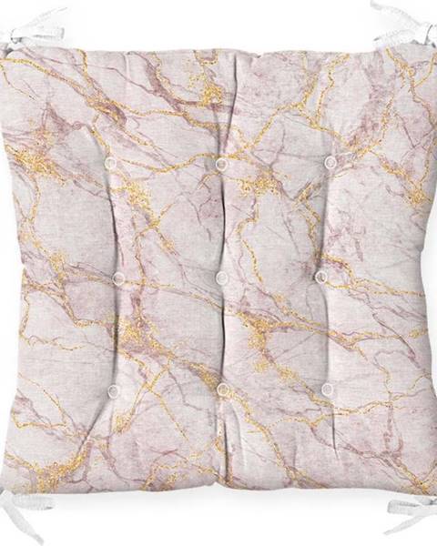 Minimalist Cushion Covers Podsedák s příměsí bavlny Minimalist Cushion Covers Pinky Marble, 40 x 40 cm