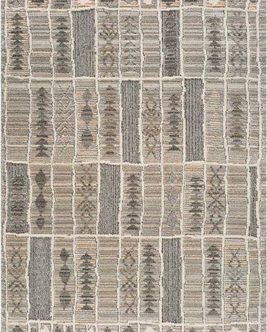 Béžový koberec Universal Piazza Stripe, 80 x 150 cm