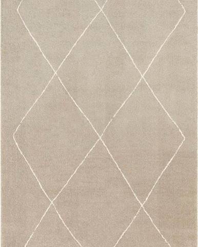 Béžovo-krémový koberec Elle Decoration Glow Massy, 200 x 290 cm