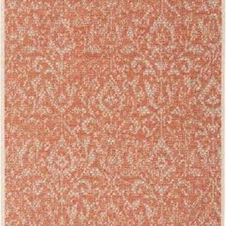 Oranžovo-béžový venkovní koberec NORTHRUGS Hatta, 70 x 200 cm