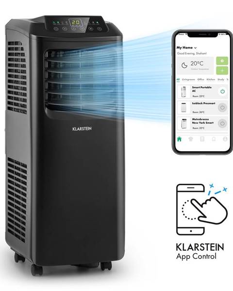 Klarstein Klarstein Pure Blizzard Smart 7k, mobilní klimatizace, 7000 BTU/2,1 kW, energetická třída A, dálkový ovladač