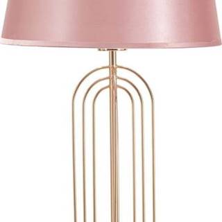Růžová stolní lampa Mauro Ferretti Krista, výška 64 cm