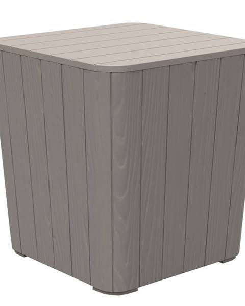 Smartshop Zahradní úložný box / příruční stolek, šedá, IBLIS