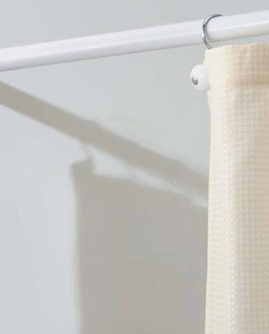 Bílá tyč na sprchový závěs s nastavitelnou délkou iDesign Cameo, délka 66 - 107 cm
