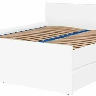 Dvoulůžková postel CRYSTAL 140x200, bílá