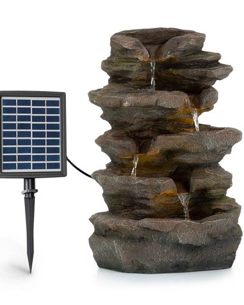 Blumfeldt Blumfeldt Stonehenge, solární fontána, LED osvětlení, polyresin, lithium-iontový akumulátor