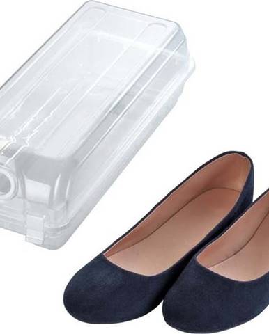 Transparentní úložný box na boty Wenko Smart, šířka 14 cm