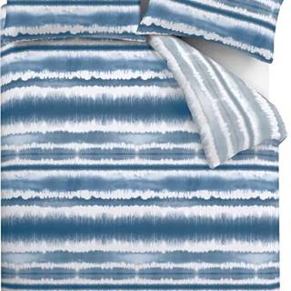 Modré povlečení Catherine Lansfield Tie Dye Seersucker, 200 x 200 cm