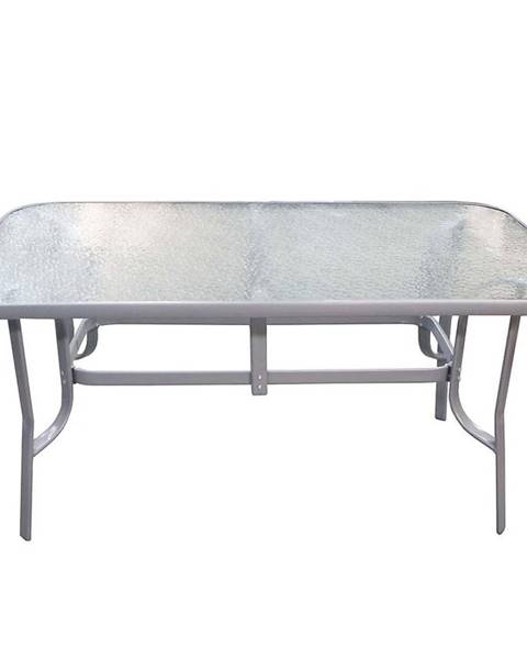 BAUMAX Skleněný stůl TRONDHEIM šedý, MT6008