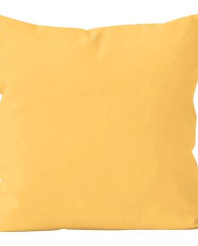 Polštář jednobarevný s výplní, žlutá,(201) 40x40 cm