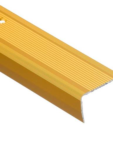 Schodový profil  drážkou LSR 40X25 2,5m zlatý