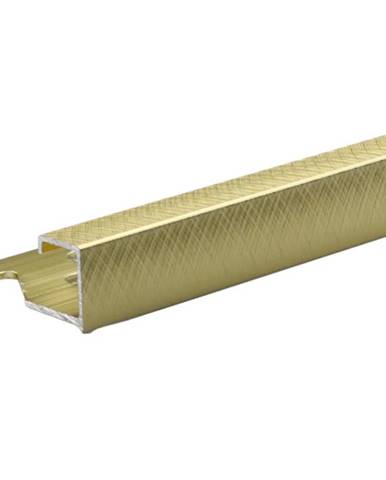 Lišta Cubalu Alu Anod Gold Brushed „spiga” 2500/27/10 mm