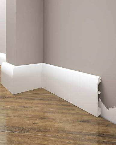 Podlahová lišta Elegance LPC-06-101 bílá mat