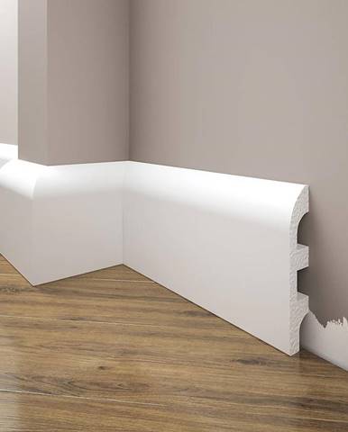 Podlahová lišta Elegance LPC-99-101 bílá mat