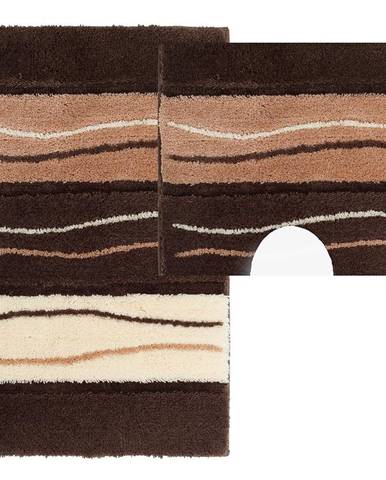 Sada koberečků Desire hnědý 100x60cm a 60x50cm
