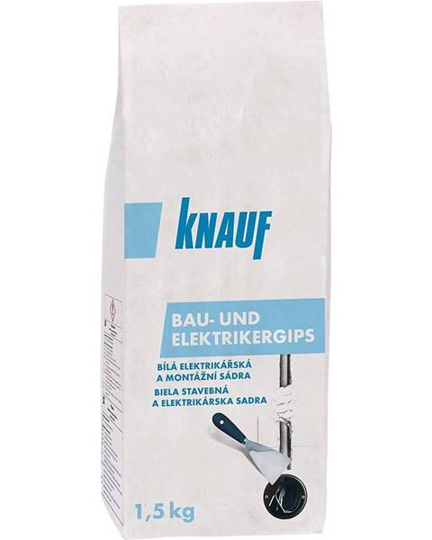 Knauf Rychletuhnoucí montážní sádra Knauf Bau- und Elektrikergips bílý 1,5 kg