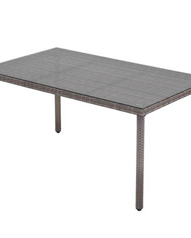Stůl HAITI ratan, šedý