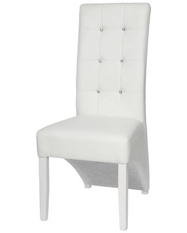 Jídelní Židle Marilyn, Textilné Kůže, Bílá