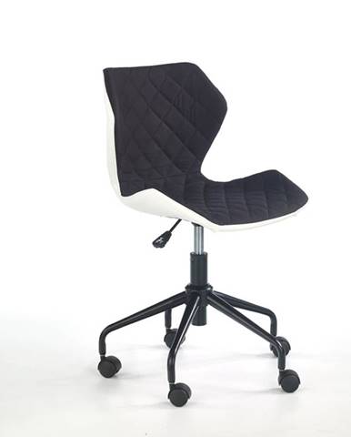 Halmar Dětská židle Matrix, bílá/černá