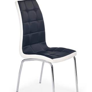 Halmar Jídelní židle K186, černo-bílá