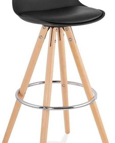 Černá barová židle Kokoon Anau, výška sedu 74 cm